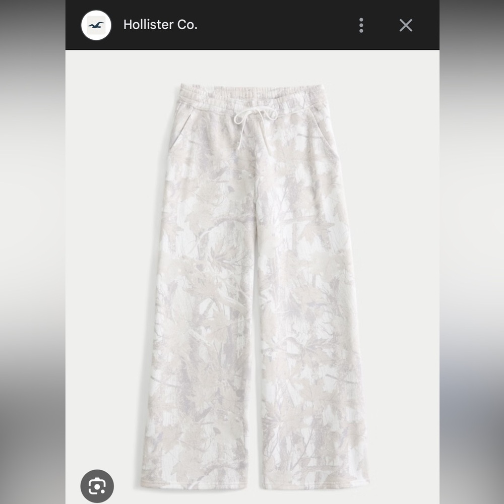 Hollister Cream Wide Leg Jumpsuit